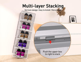 Kuject shoe boxes are dustproof and breathable for cleaner, longer-lasting footwear storage