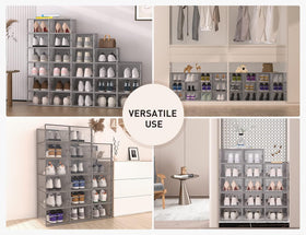 Grey colorway Kuject box for neutral entryway closet organization