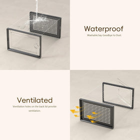 Kuject X-Large transparent box promoting airflow around stored items