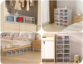 Kuject XX-Large shoe storage box dustproof design protects footwear.