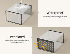 Kuject XX-Large stackable box with strong ABS frame supports heavy loads.