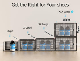 Kuject XXX-Large shoe storage box interior highlights roomy capacity