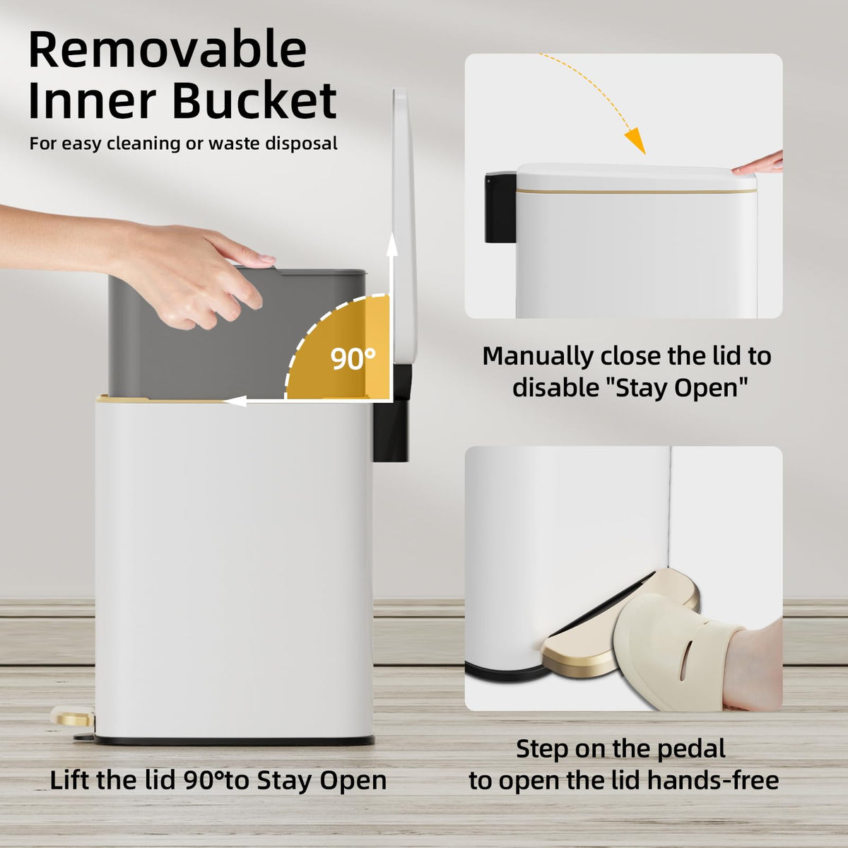KUK compact design fits narrow gaps beside vanities and desks.