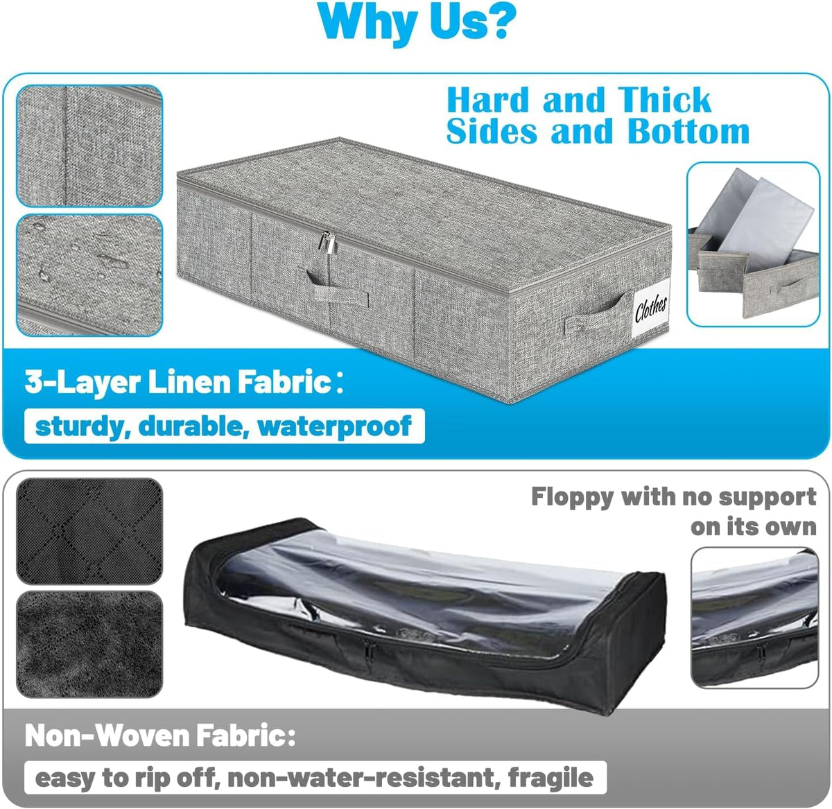 Kukikan collapsible storage bin keeps dorm spaces tidy when not in use