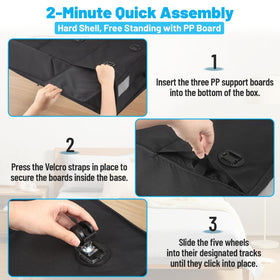 Kukikan fold-flat design for compact storage when not in use.
