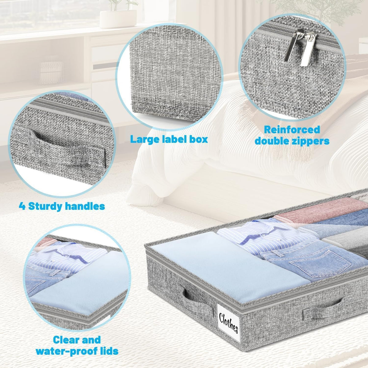 Kukikan foldable design with label pockets simplifies storage and sorting