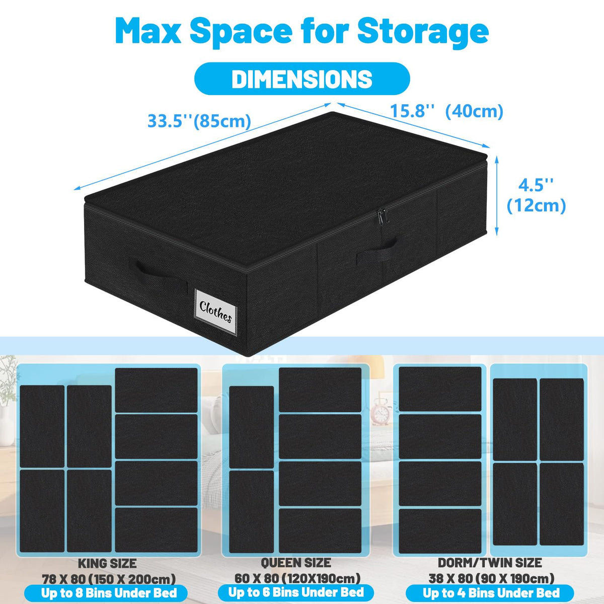 Kukikan reinforced sides and solid bottom maintain shape during storage