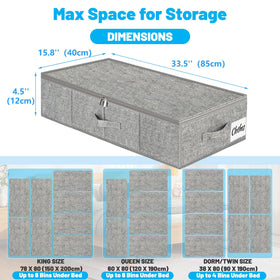 Kukikan under-bed storage open-top shows accessible organization
