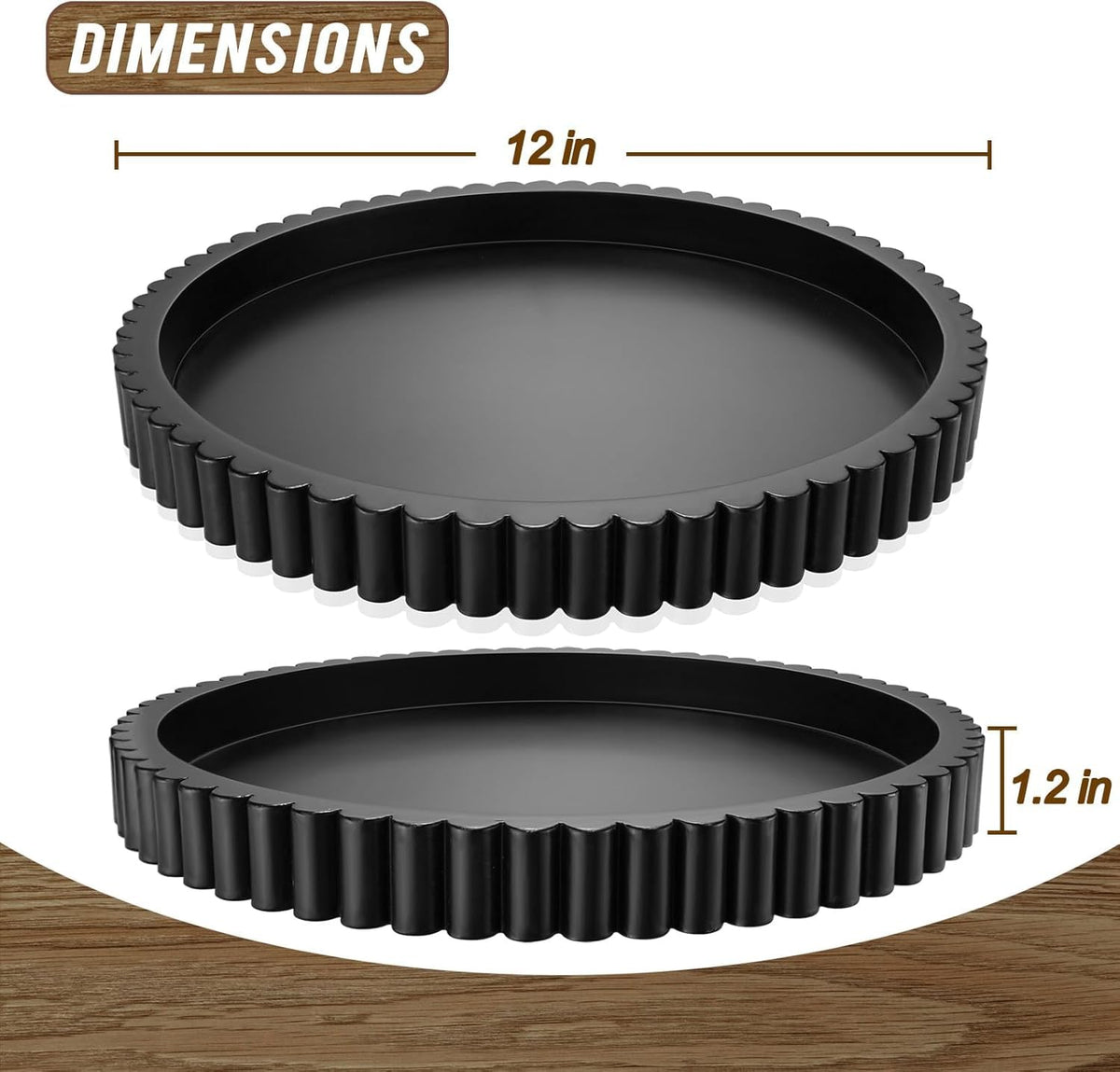 KULEDM black wood round tray enhances coffee table texture and protection.