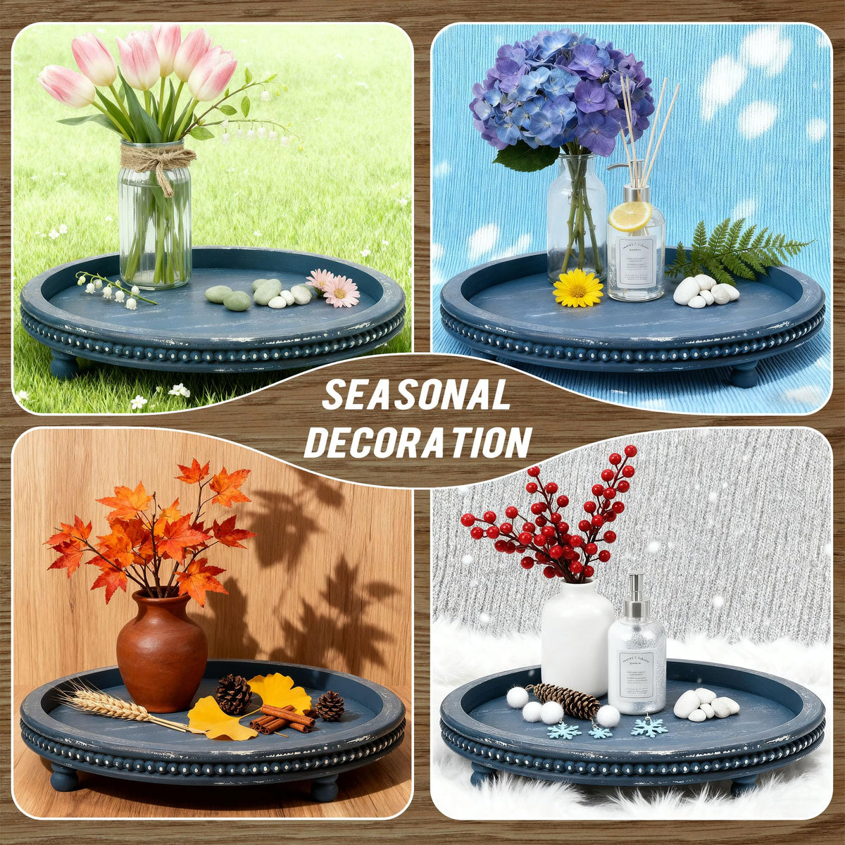 KULEDM candle-tea tray suitable for candles or tea lights.