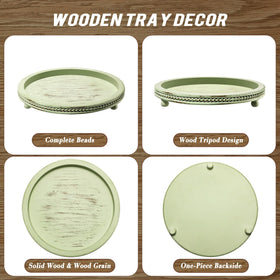 KULEDM round tray enhances entryway or dining table aesthetics and function.