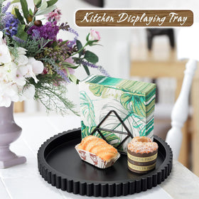 KULEDM versatile decor tray for shelves or dresser display of small items.