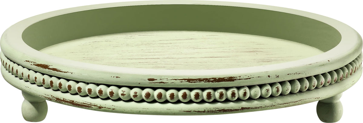 KULEDM wooden tray on living room coffee table adds rustic charm and organization.