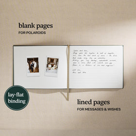 Kunitsa Co. hardcover sign-in book with subtle embossing and foil accents.