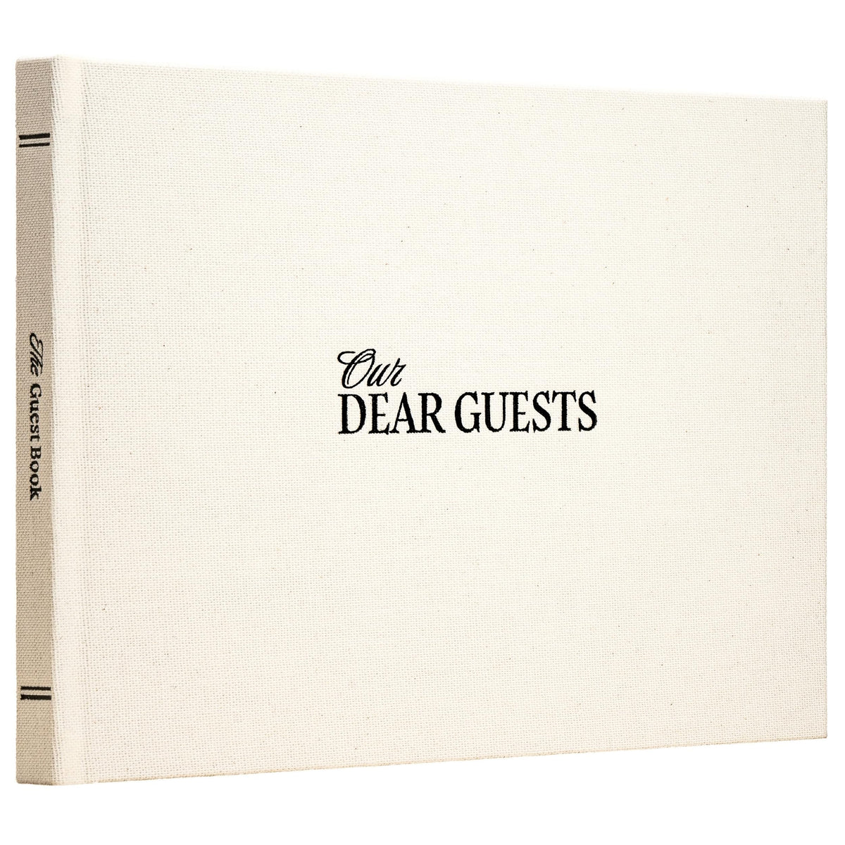 Kunitsa Co wedding guest book cover with subtle embossing for a sophisticated reception.