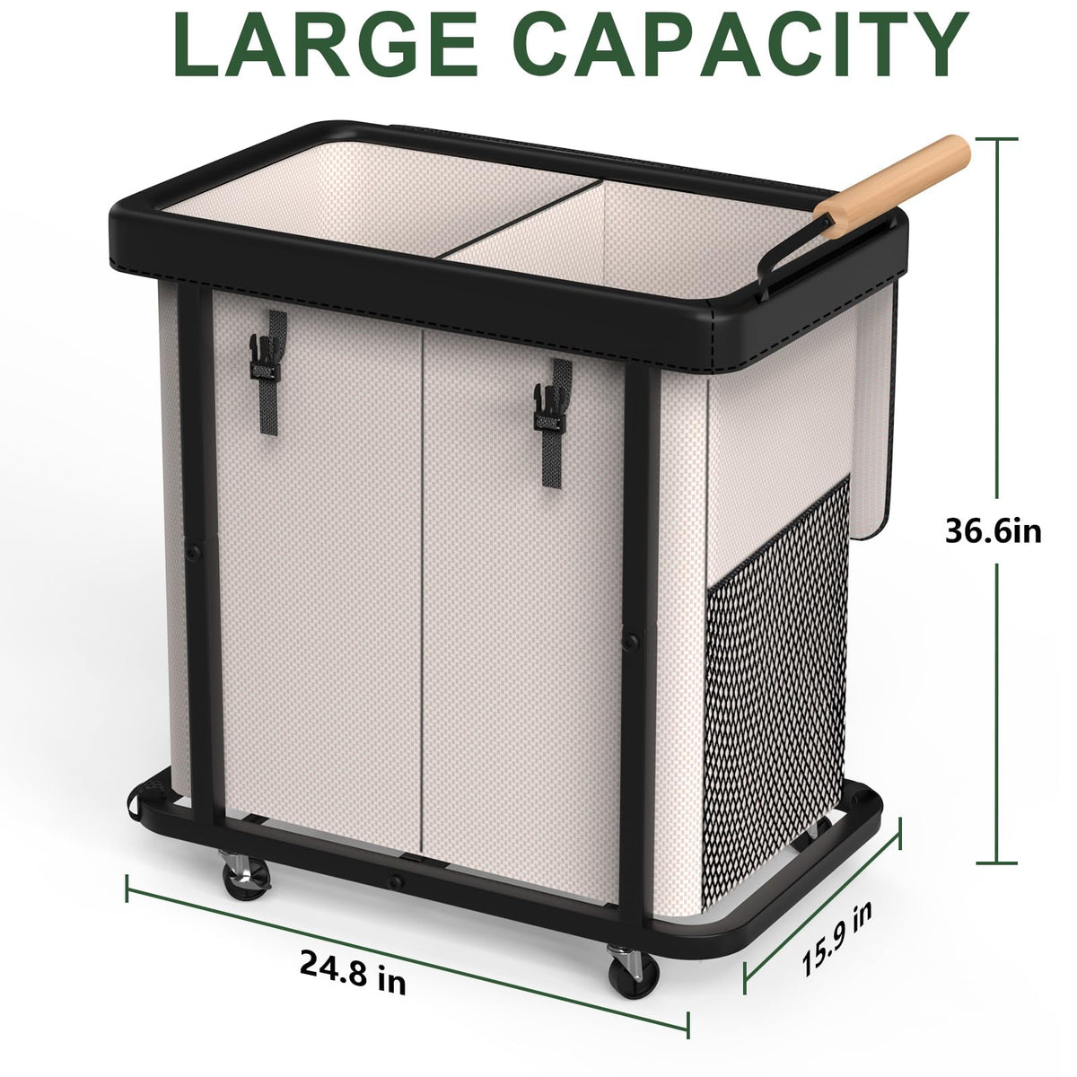 Kunlabori large hamper with stable base for utility room