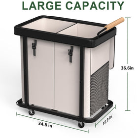 Kunlabori large hamper with stable base for utility room