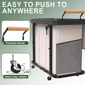 Kunlabori laundry sorter with metal frame — durable, stable support for heavy loads.