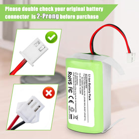 KUNLUN RVBAT850 fits Shark Ion R75 and R85 models for easy replacement.