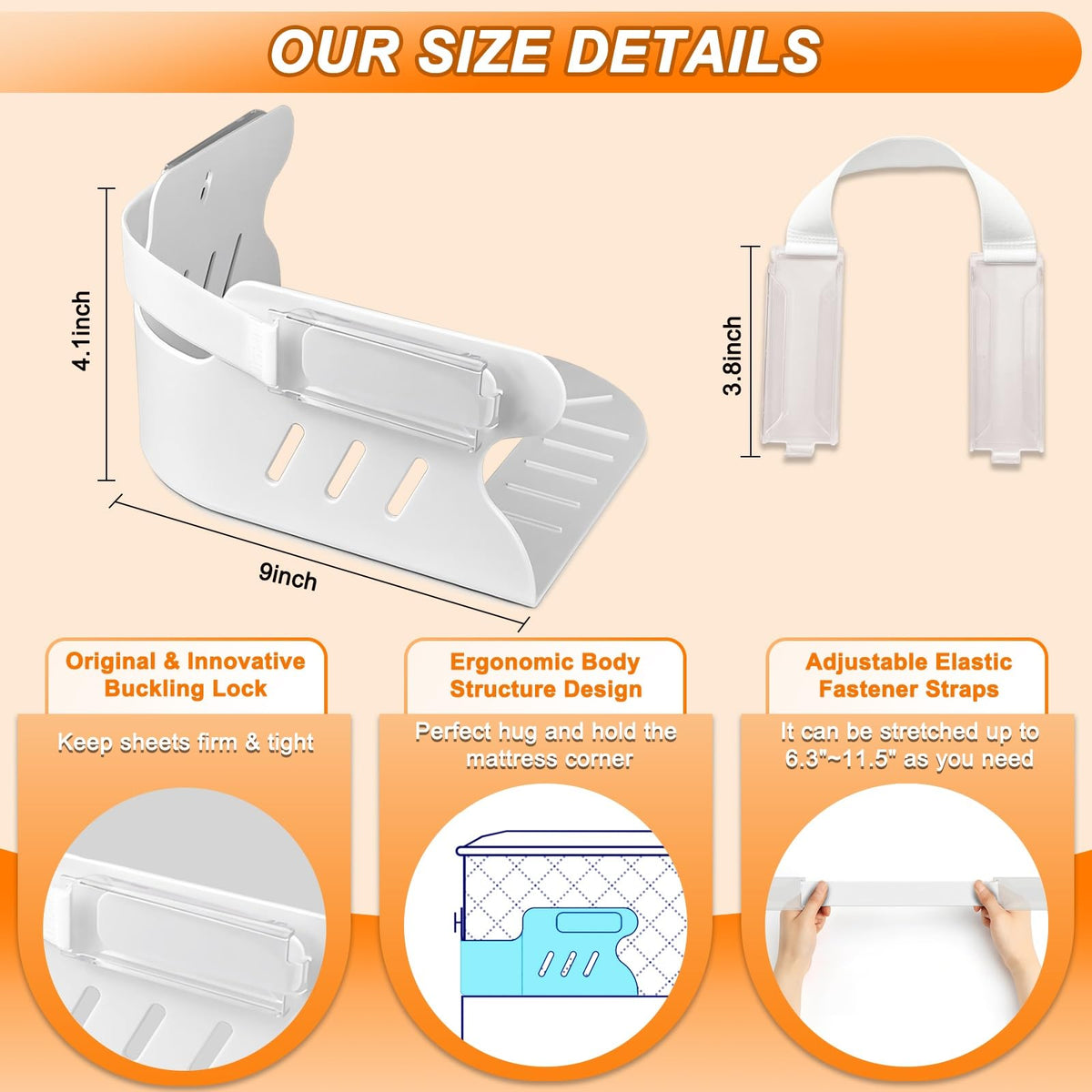 KUODIEOR reinforced ABS material offers durable construction that lasts