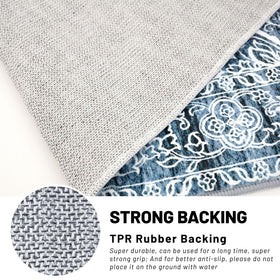 KUTA machine-washable area rug simplifies cleaning and maintenance.