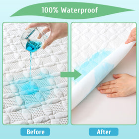 KUTUU 360-pocket design securing a California King mattress