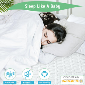 KUTUU sheet-style fit mattress protector easy to install