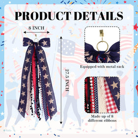 Kutyndrix 8 ribbon Americana bow adds texture and festive depth