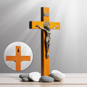 KUXBET cross decor for bedroom adds warm spiritual touch