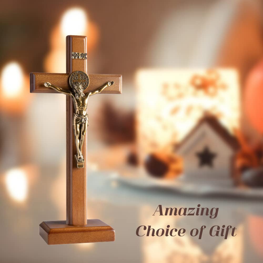 Cross shown on a table display as a refined focal point