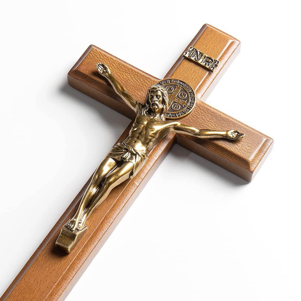 Close-up of the KUXBET cross wood grain highlighting natural warmth