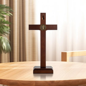 KUXBET wood cross decor enhances spiritual ambiance in bedrooms and hallways