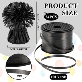 KVCSYAW balloon weights with ribbon included for complete decorating options