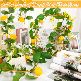 KVCSYAW silk lemon vines bring fresh spring vibes to events.