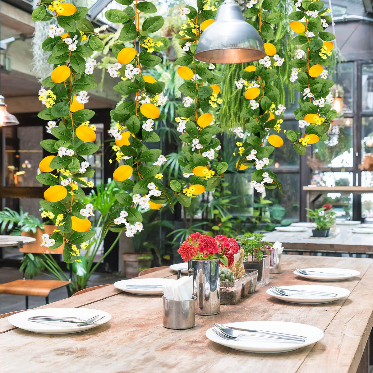 KVCSYAW lemon garland supports easy DIY decor ideas.