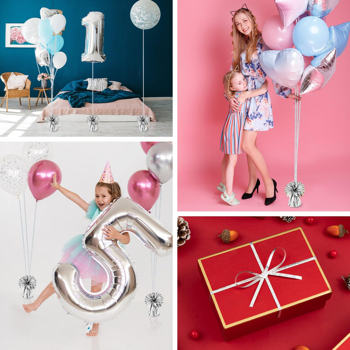 KVCSYAW decor setup image highlights stabilized balloons for celebrations