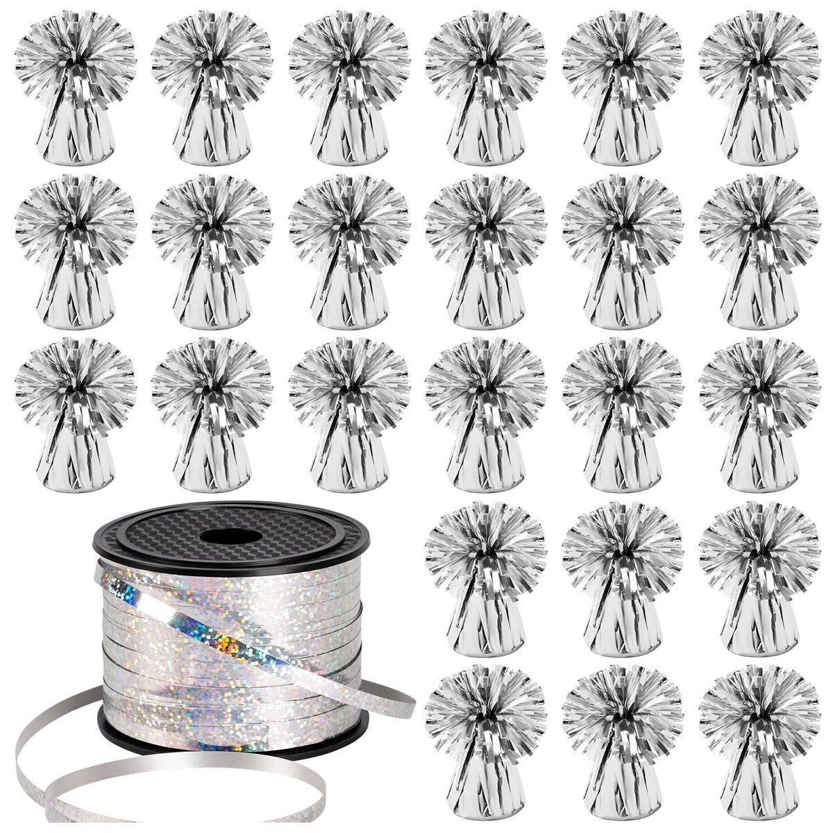 KVCSYAW balloon weights metallic anchor 24-pcs keep balloons anchored at events
