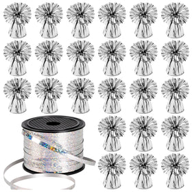 KVCSYAW balloon weights metallic anchor 24-pcs keep balloons anchored at events