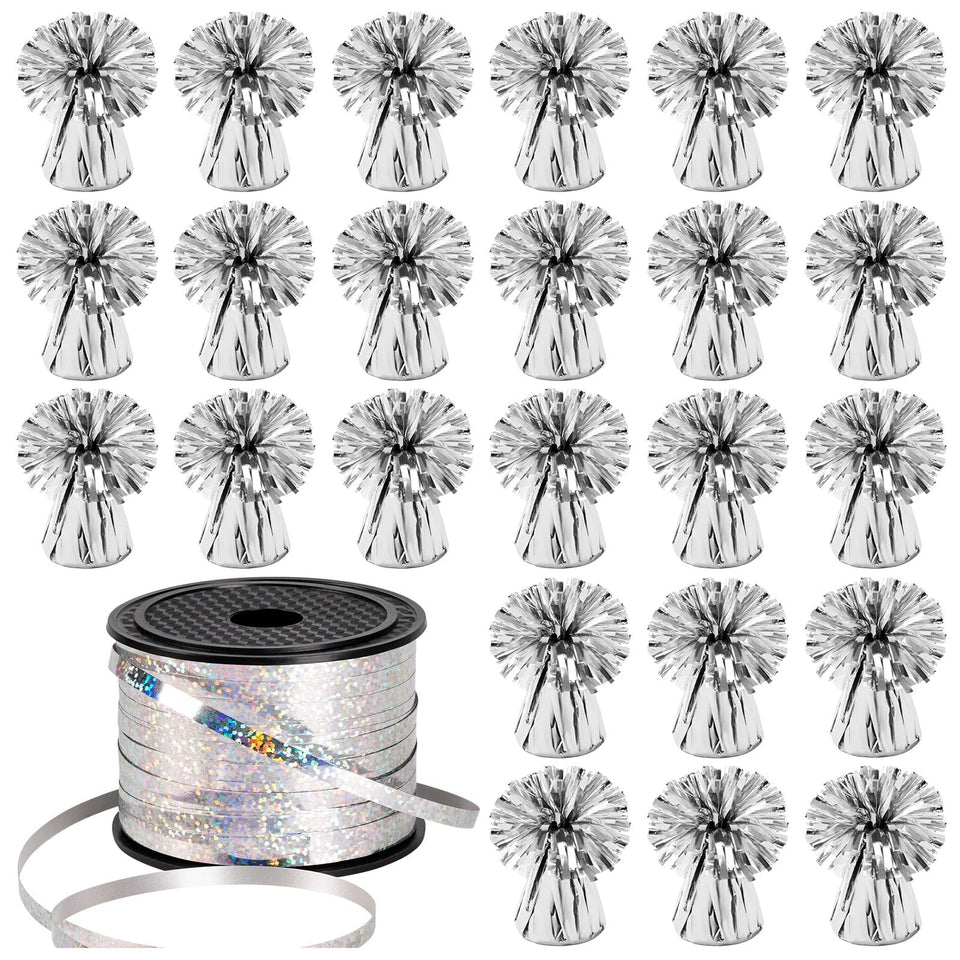 KVCSYAW balloon weights metallic anchor 24-pcs keep balloons anchored at events