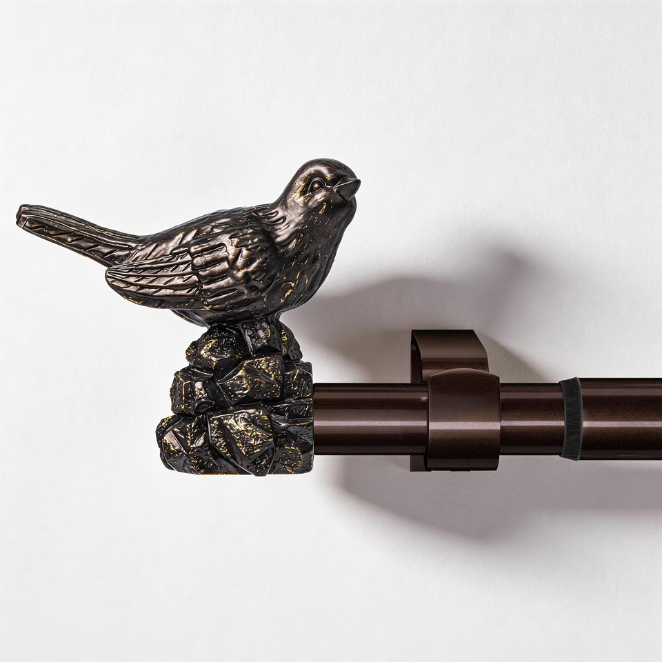 KVEEO curtain rod showing adjustable span for varied window sizes