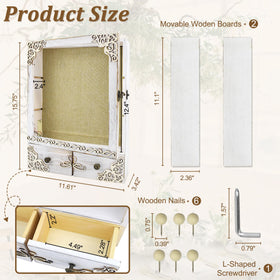 KWYADLUO display for wedding flowers and photos with organized layout