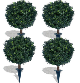 kyesyes artificial boxwood ball 27in shows lush greenery for planters indoors or outdoors
