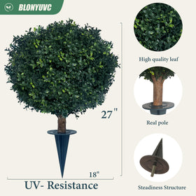 kyesyes boxwood ball in planter for versatile decor