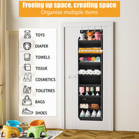 KYEVIS sturdy door hooks support up to 60 pounds for versatile mounting.