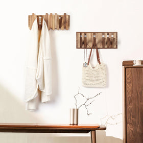 KYIAANY eight-hook rack in a staggered layout saves space.