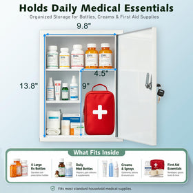 KYODOLED durable steel medicine cabinet surface