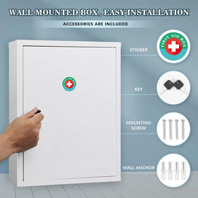 KYODOLED cabinet with lock and keys for secure access