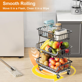 Kzeirm pull-out drainage basket catches drips for easy cleanup.
