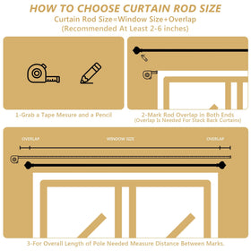 KZJKLIR bedroom window decor rod for a stylish space