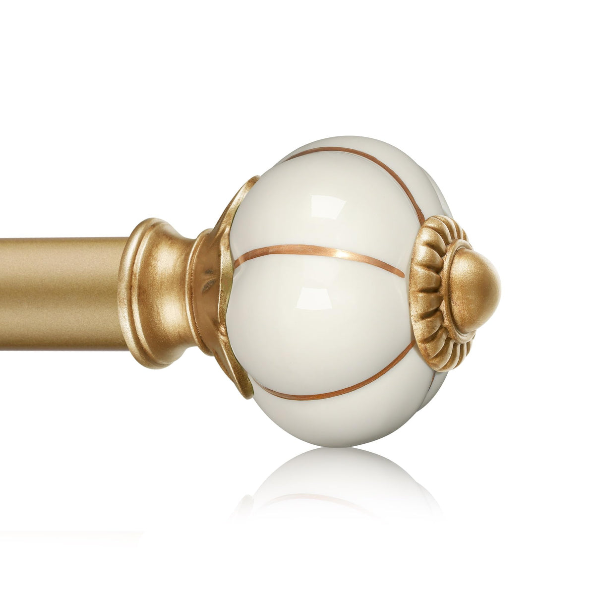KZJKLIR ceramic curtain rod head adds premium look to windows